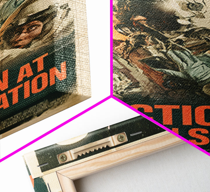 Infection At Aphelion Station, English Language Horror Movie Poster, Giallo Horror Art, Gothic Cinema Wall Art, Canvas Print