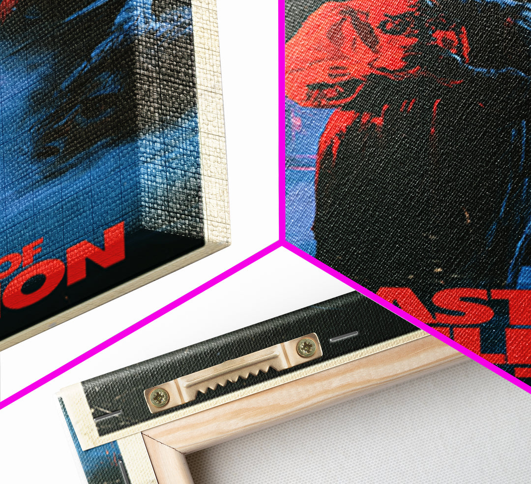 The Last Child Of Red Station, English Language Horror Movie Poster, 1980s Vhs Nightmare Cover Inspired Art, Retro Horror Movie Art