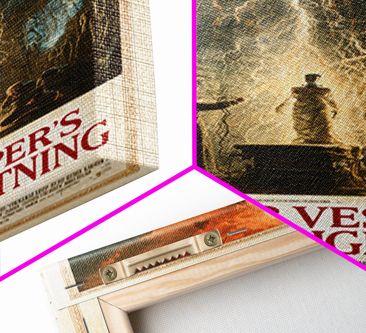 Doctor Vesper'S House Of Lightning, English Language Horror Movie Poster, Apocalyptic Romantic Art, Retro Horror Movie Art, Dark Fantasy Art