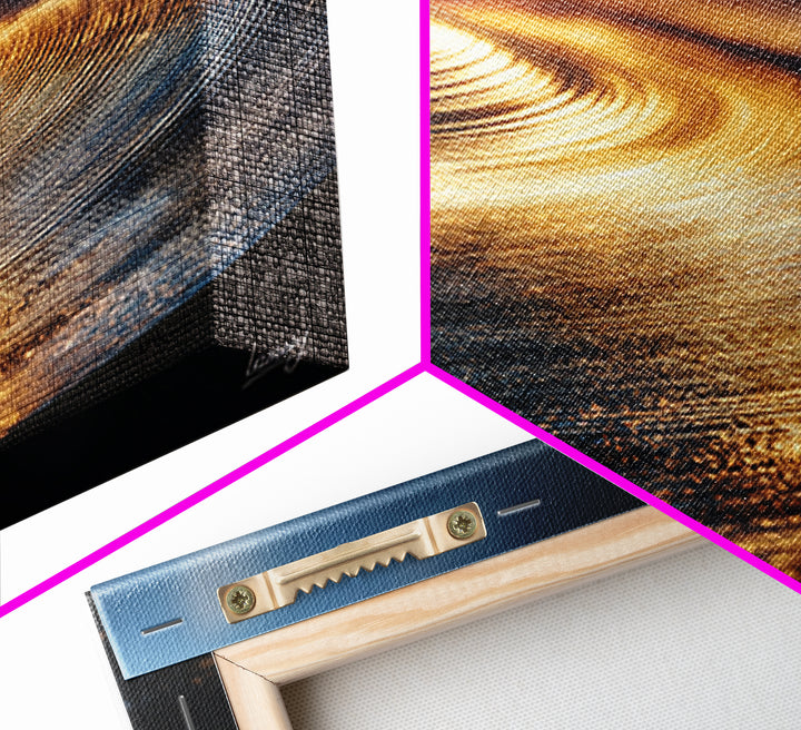 Gold Cymbal Closeup Framed Canvas Print, Music Studio Art, Wall Decor, Studio Decor, Fine Art, Rhythm, Wall Art Printable, MSA-1x1-48