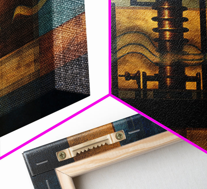 Album Cover Abstract Grid Canvas Print, Music Studio Art, Music Lover Gift, Studio Decor, Fine Art, Rhythm, Textured Painting, MSA-1x1-90