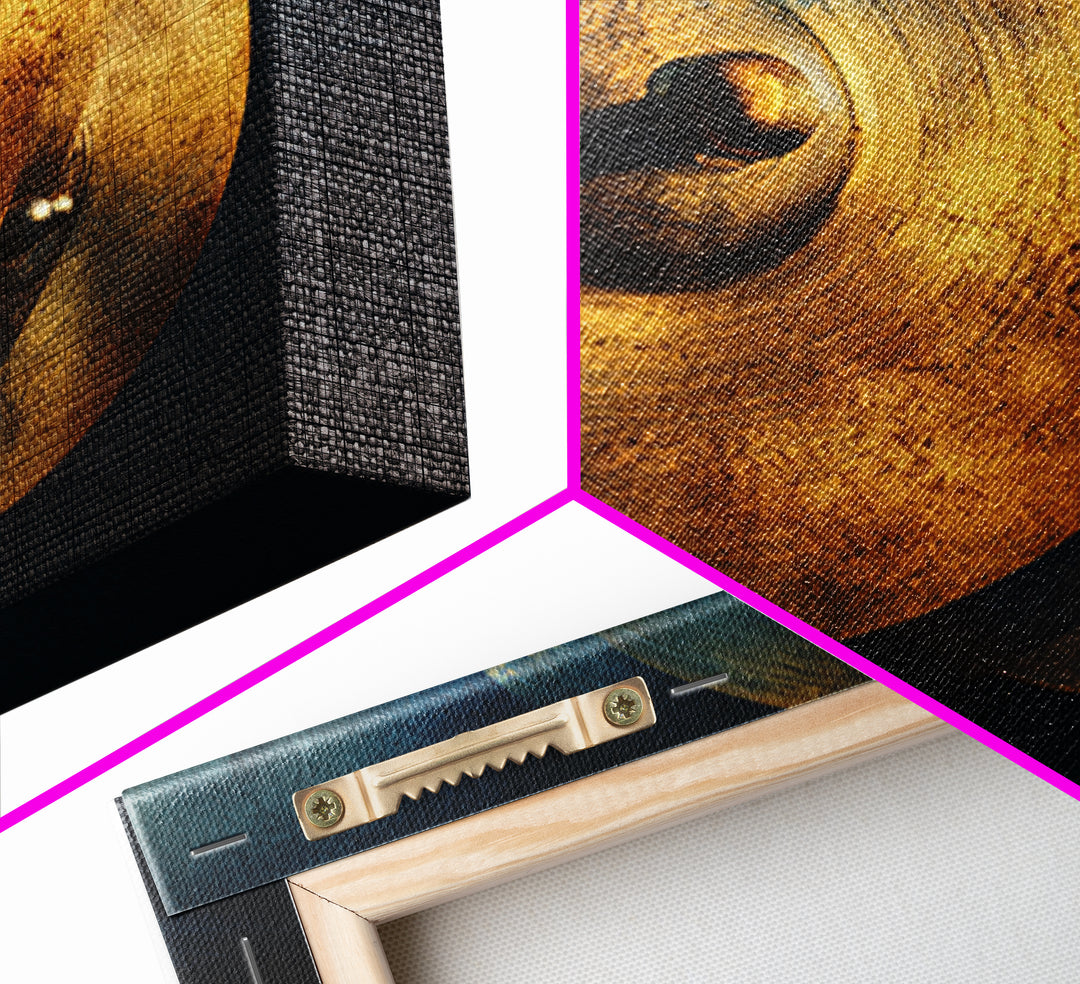 Gold Cymbal Closeup Framed Canvas Print, Music Studio Art, Printable Wall Art, Studio Decor, Rhythm, Painting from Photo, MSA-1x1-96