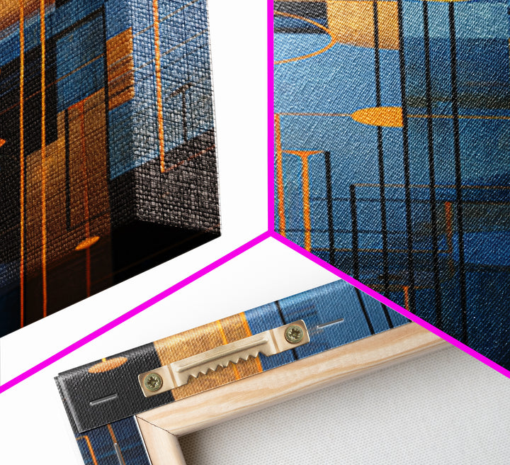 Album Cover Abstract Grid Canvas Print, Music Studio Art, Music Lover, Studio Decor, Abstract Art, Rhythm, Minimalist Decor, MSA-1x3-78