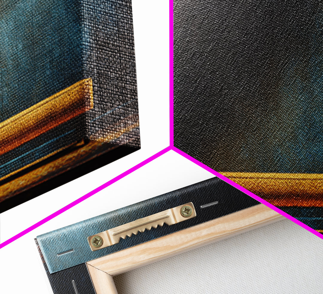 Soundproof Foam Pattern Transformed into Art Canvas Print, Music Studio Art, Minimalist Decor, Studio Decor, Rhythm, MSA-2x1-15