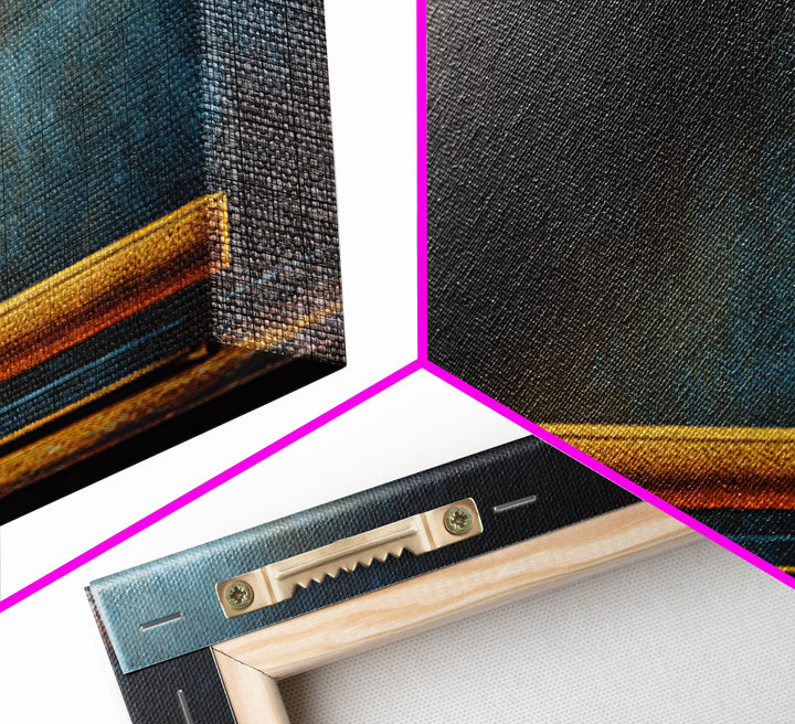 Soundproof Foam Pattern Transformed into Art Canvas Print, Music Studio Art, Minimalist Decor, Studio Decor, Rhythm, MSA-2x1-15