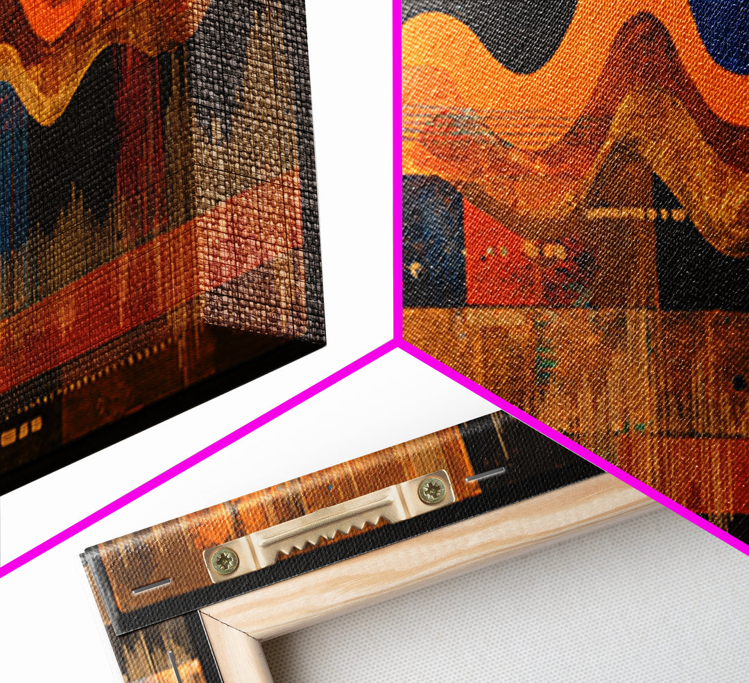 Abstract Sound Wave Framed Canvas Print, Music Studio Art, Music Art, Studio Decor, Rhythm, Modern Decor, Fine Art Print, MSA-2x1-96