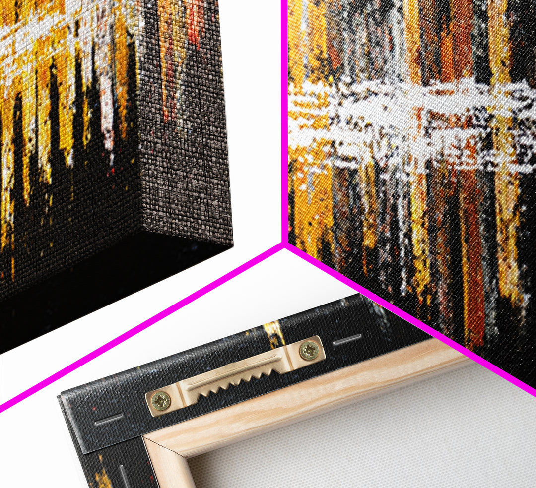 Abstract Rhythm Lines Like Painted Music Canvas Print, Music Studio Art, Fine Art Print, Studio Decor, Fine Art, Rhythm, MSA-3x1-39
