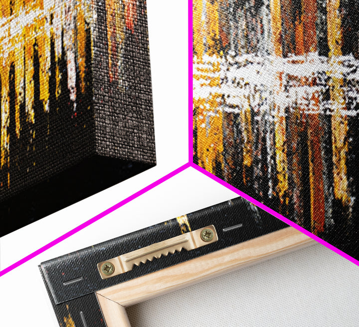 Abstract Rhythm Lines Like Painted Music Canvas Print, Music Studio Art, Fine Art Print, Studio Decor, Fine Art, Rhythm, MSA-3x1-39