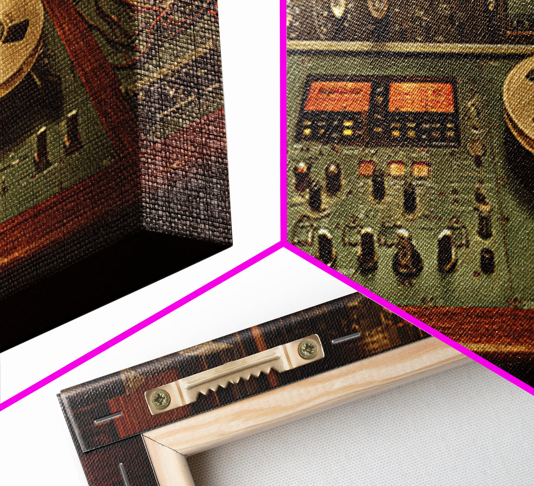 Recording Tape Reel Canvas Print, Music Studio Art, Wall Decor, Studio Decor, Rhythm, Wall Art Printable, Digital Download Art, MSA-3x1-78