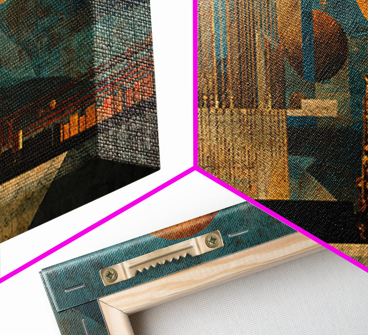 Album Cover Abstract Grid Canvas Print, Music Studio Art, Custom Painting, Studio Decor, Abstract Art, Rhythm, Man Cave Decor, MSA-3x2-22