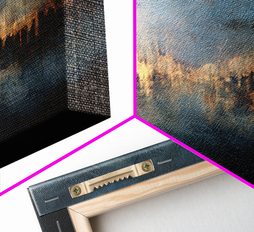 Abstract Rhythm Lines Like Painted Music Canvas Print, Music Studio Art, Music Wall Art, Studio Decor, Abstract Art, Rhythm, MSA-3x2-3