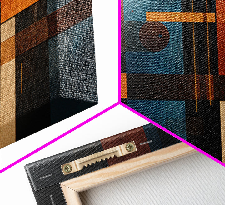 Album Cover Abstract Grid Framed Canvas Print, Music Studio Art, Wall Art Printable, Studio Decor, Abstract Art, Rhythm, MSA-3x2-46