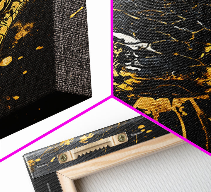 Fierce Snake Head Art,Modern Animal Wall Decor,Real Wood Frame,Bold Reptile Artwork,Striking Home Accent