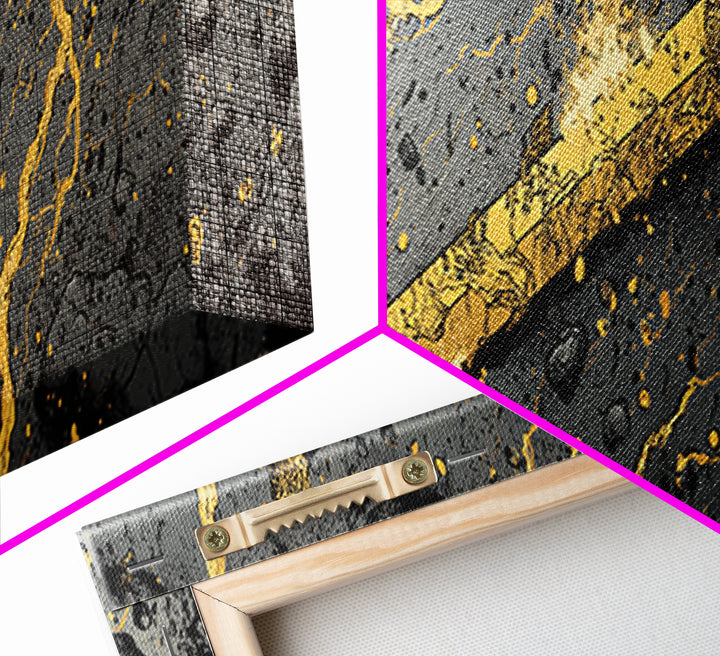 Ancient Norse Blade Canvas Gold Art Canvas Art Viking Decor with natural wood framing, Office Wall Art or Man Cave Gift