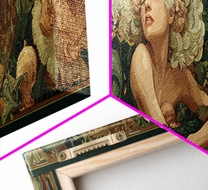 Roman Venus Figure Framed Canvas Print, Mythological Art, Artwork, Living Room Decor, Fine Art, Legend, Gallery Wall Art, MYT-3x1-82