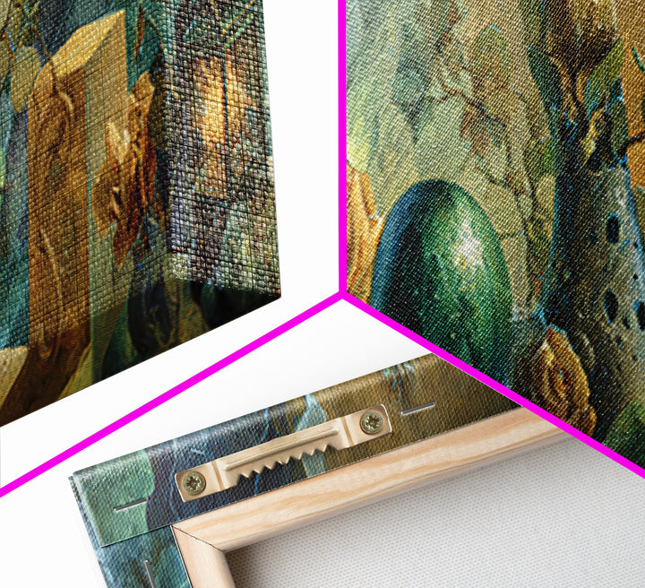 Thor Hammer and Lightning Still Life Canvas Print, Mythological Art, Bedroom Wall Art, Living Room Decor, Fine Art, Legend, MYT-3x1-98