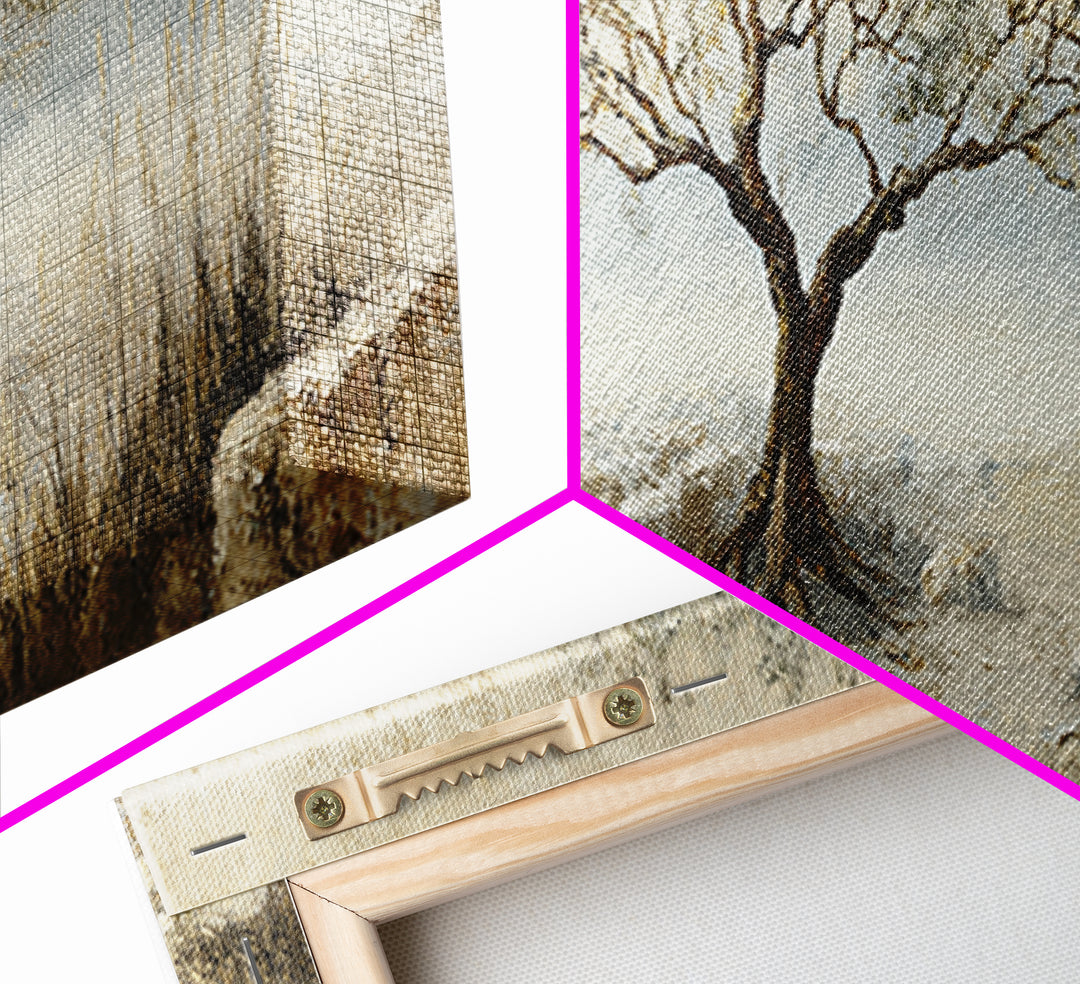 Tree of Life Canvas Print, Nature Art, Luxury Decor, Living Room Decor, Fine Art, Nature, Mushroom, Printable Wall Art, NAT-3x1-31
