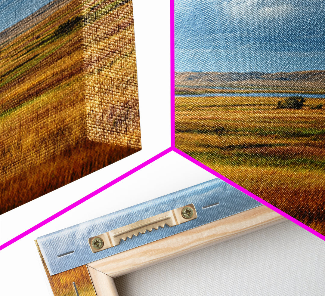 Storm Clouds over a Rolling Prairie Canvas Print, Nature Art, Living Room Decor, Fine Art, Nature, Ocean Art, Bird Wall Art, NAT-3x2-42