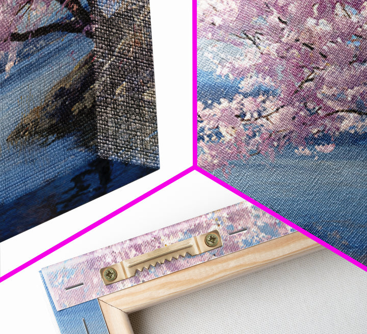 Spring Cherry Blossoms Canvas Print, Nature Art, Neutral Decor, Living Room Decor, Fine Art, Nature, Wall Art, Home Decor, NAT-3x2-68