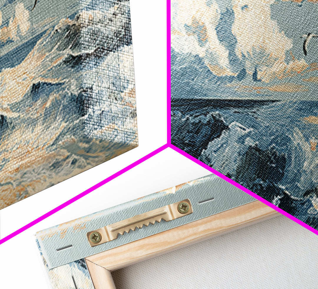 Knotted Rope Pattern Canvas Print, Nautical Art, Gallery Wall, Coastal Decor, Abstract Art, Harbor, Room Decor, NAU-3x1-49