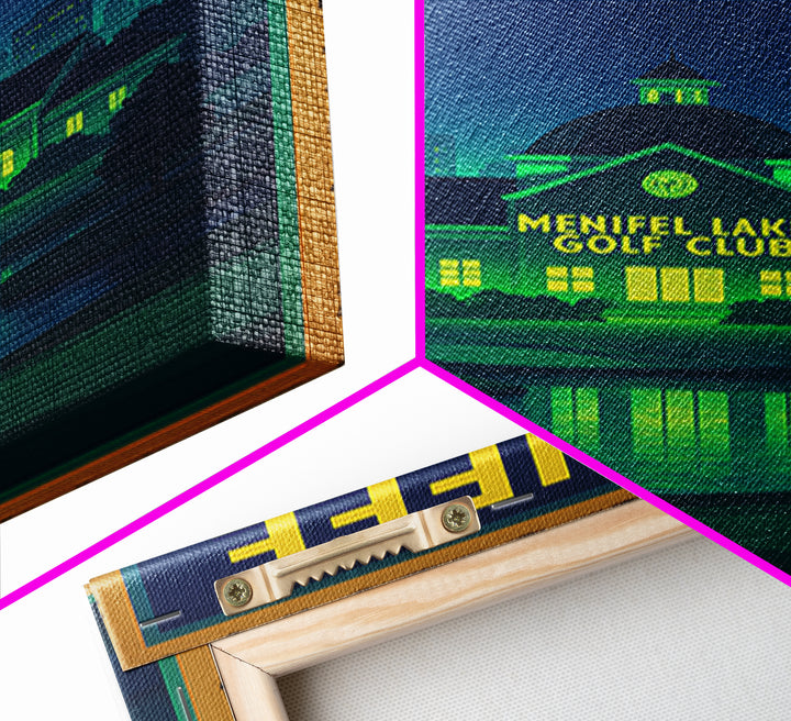 Menifee Travel Poster, Framed Canvas Print, Cyberpunk Style City Art, Menifee City Art, Travel Wall Art, Travel Poster Set, Travel Posters