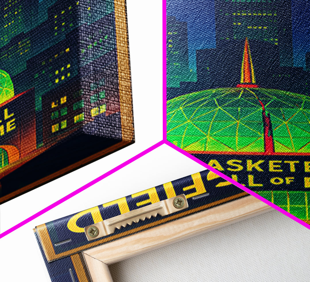 Springfield Travel Poster, Canvas Print, Cyberpunk Style City Art, Springfield Poster Print, City Art Print, Living Room Wall Art