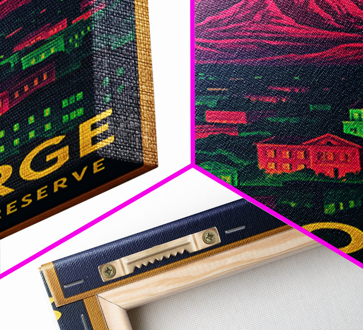St George Utah Travel Poster, Canvas Print, Cyberpunk Style City Art, St George Art Print, Travel Art Print, Art Print, City Travel Prints