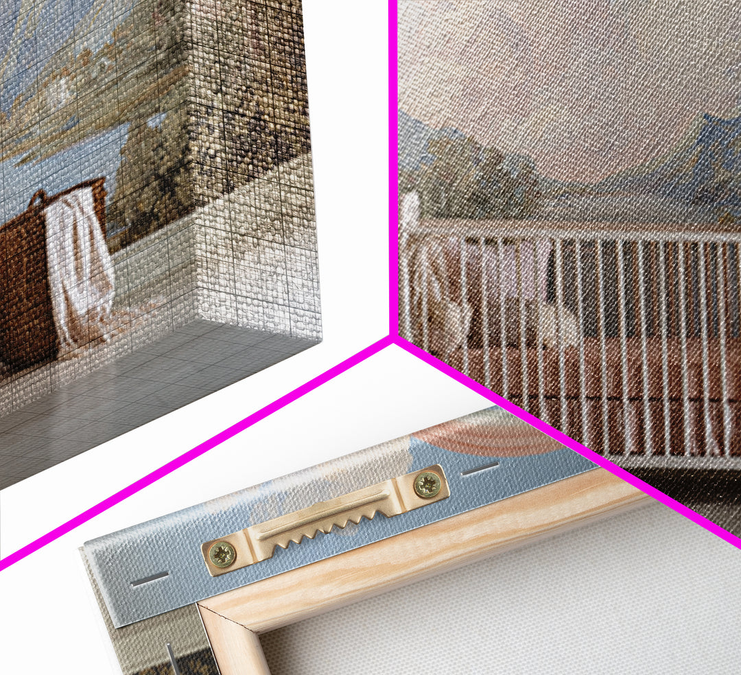Rainbow Arch with Muted Nursery Colors Framed Canvas Print, Nursery Art, Dinosaur Wall Art, Nursery Decor, Fine Art, Nursery, NUR-3x2-35