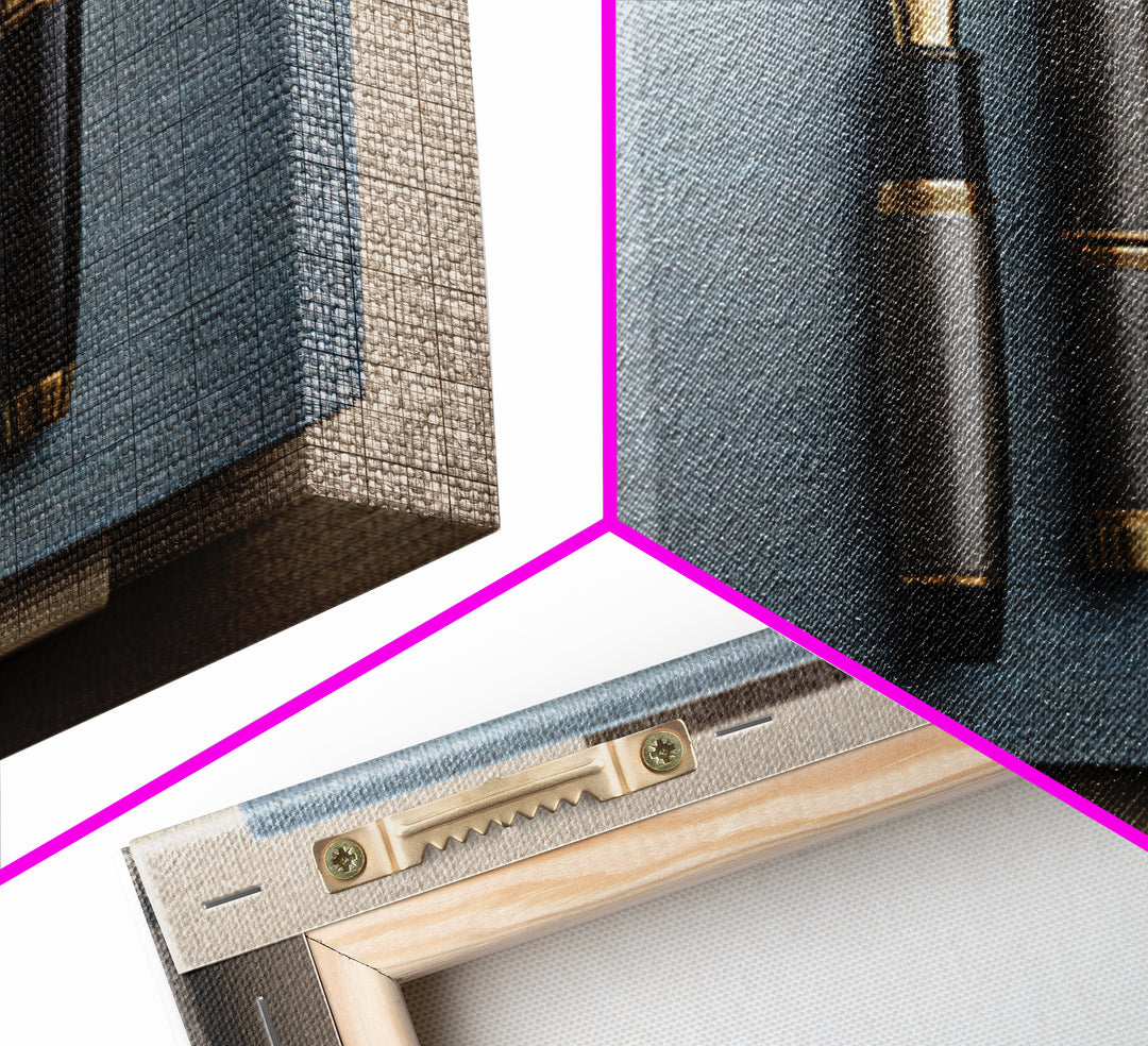Fountain Pen and Notebook Still Life Without Framed Canvas Print, Office Art, Dopamine Decor, Office Decor, Fine Art, Focus, OFF-1x1-70