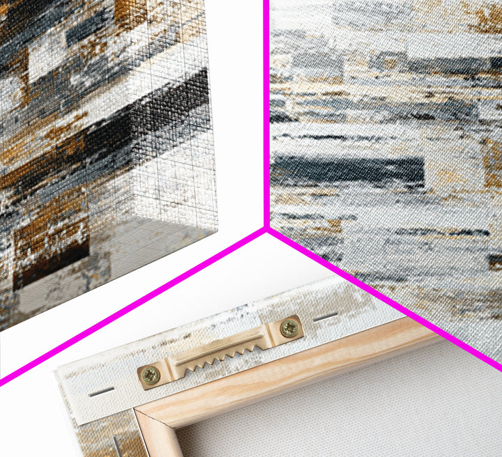 City Map Abstract Canvas Print, Office Art, Textured Painting, Office Decor, Abstract Art, Focus, Printables, Digital Wall Art, OFF-1x3-32