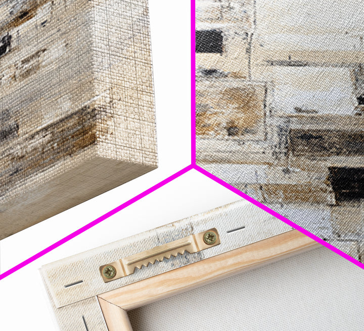 Large Neutral Texture Art for Professional Setting Canvas Print, Office Art, Fine Art Print, Office Decor, Abstract Art, Focus, OFF-1x3-57