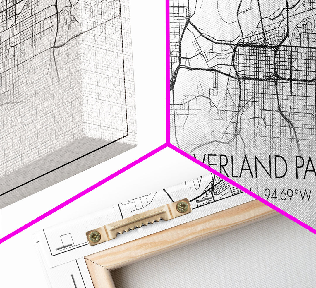 Overland Park City Map, Kansas Art, Map Print, Minimalist Wall Art, Wall Art, Canvas Art, Gift For Realtor, Boho Wall Hanging, Southern Art