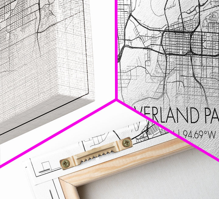 Overland Park City Map, Kansas Art, Map Print, Minimalist Wall Art, Wall Art, Canvas Art, Gift For Realtor, Boho Wall Hanging, Southern Art
