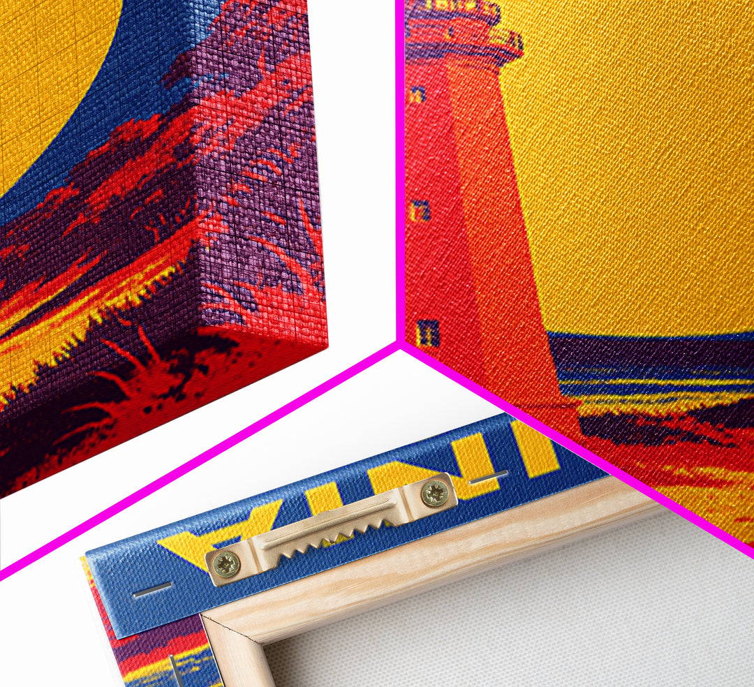Virginia Beach Travel Poster, Canvas Print, Bold Pop Art Poster, Virginia Beach Poster Print, City Illustration, Wanderlust Decor