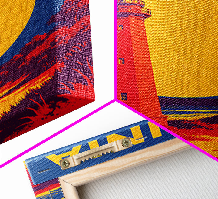 Virginia Beach Travel Poster, Canvas Print, Bold Pop Art Poster, Virginia Beach Poster Print, City Illustration, Wanderlust Decor