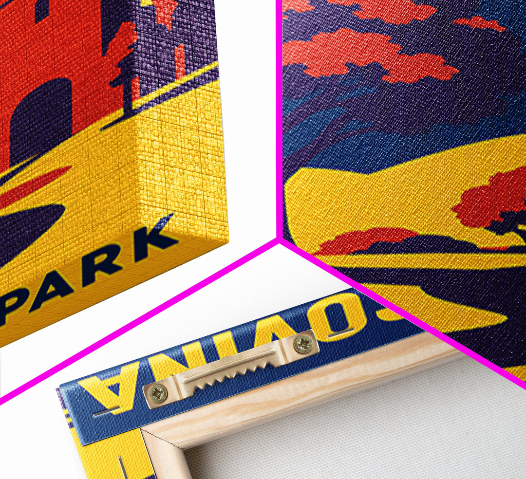 West Covina Travel Poster, Framed Canvas Print, High Contrast City Poster, West Covina Wall Art, Retro Travel Print, Travel Poster Set