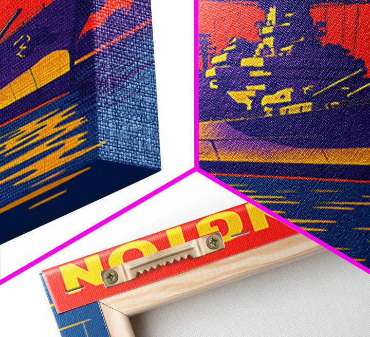 Wilmington North Carolina Travel Poster, Canvas Print, Bold Pop Art Poster, Wilmington Travel Art, Vintage Travel Print, Vintage City Poster