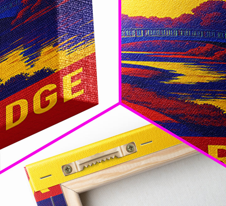 Woodbridge Travel Poster, Canvas Print, Bold Pop Art Poster, Woodbridge Poster Print, Vintage City Poster, Vintage City Art, Poster Art