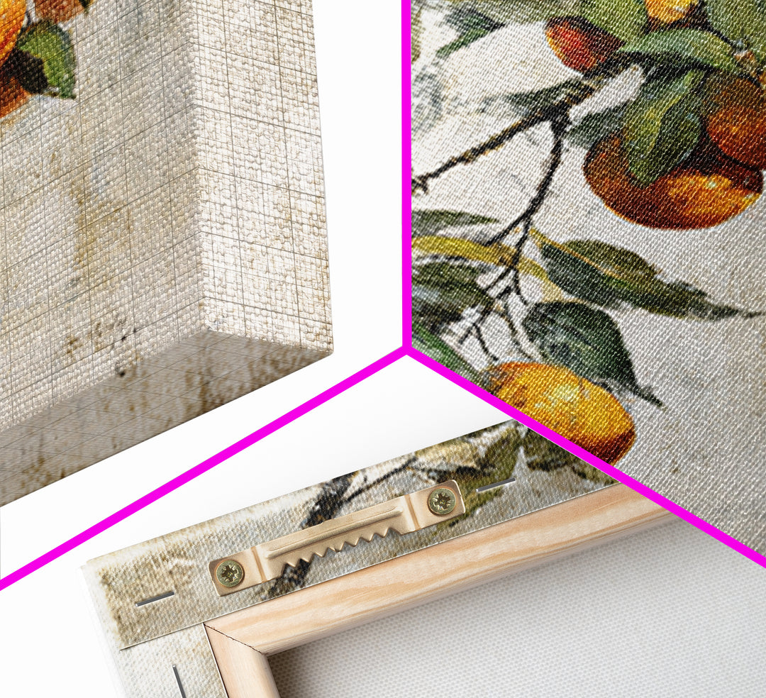 Orange Tree Branch Canvas Print, Patio Art, Coastal Wall Decor, Patio Decor, Fine Art, Outdoor, Gallery Decor, Neutral Decor, PAT-1x1-22