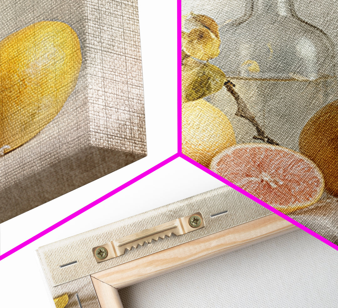 Outdoor Citrus Still Life Framed Canvas Print, Patio Art, Fine Art Print, Patio Decor, Fine Art, Outdoor, Wall Decor, PAT-1x1-53