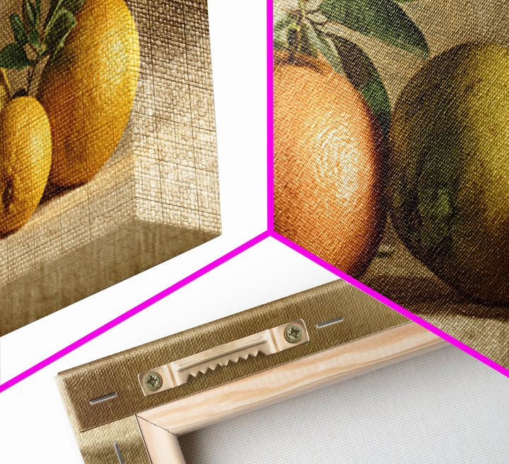 Outdoor Citrus Still Life Framed Canvas Print, Patio Art, Home Decor, Patio Decor, Fine Art, Outdoor, Floral Wall Art, PAT-2x1-1