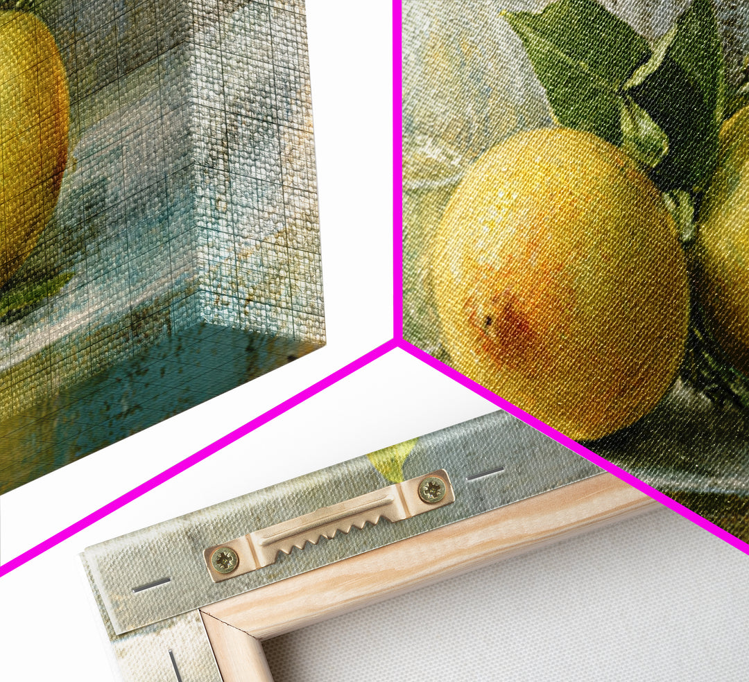 Outdoor Citrus Still Life Canvas Print, Patio Art, Garden Decor, Patio Decor, Fine Art, Outdoor, Beach Art, Beach House Decor, PAT-2x1-49