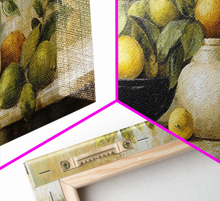 Outdoor Citrus Still Life Canvas Print, Patio Art, Garden Decor, Patio Decor, Fine Art, Outdoor, Beach Art, Beach House Decor, PAT-2x1-73