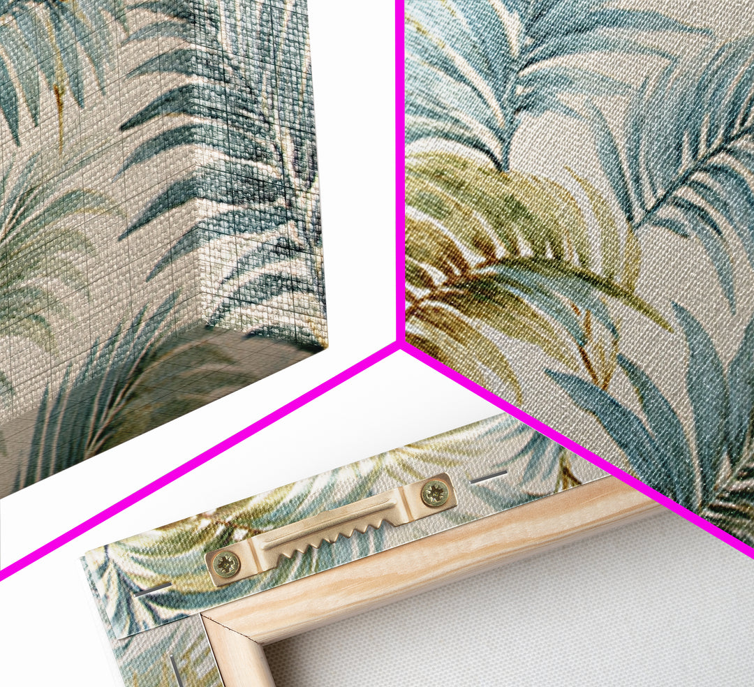 Tropical Palm Fronds Canvas Print, Patio Art, Yard Decor, Patio Decor, Fine Art, Outdoor, Luxury Decor, Art Print, Room Decor, PAT-3x2-53