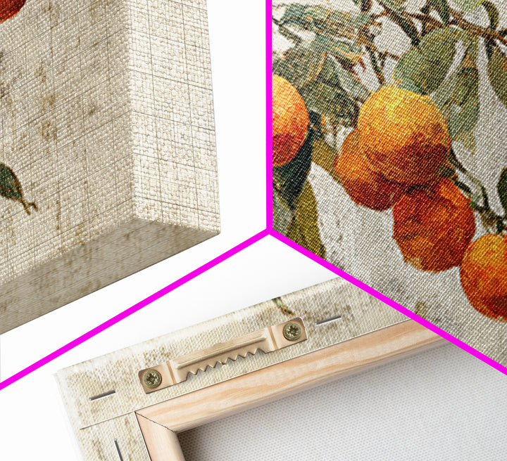 Orange Tree Branch Canvas Print, Patio Art, Porch Decor, Patio Decor, Oil Painting, Outdoor, Fine Art Print, Statement Artwork, PAT-3x2-98