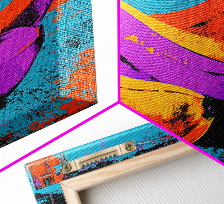 Bright Banana Still Life Canvas Print, Pop Art, Portrait, Living Room Decor, Fine Art, Pop, Graffiti Art, Eclectic Home Decor, POP-3x2-30