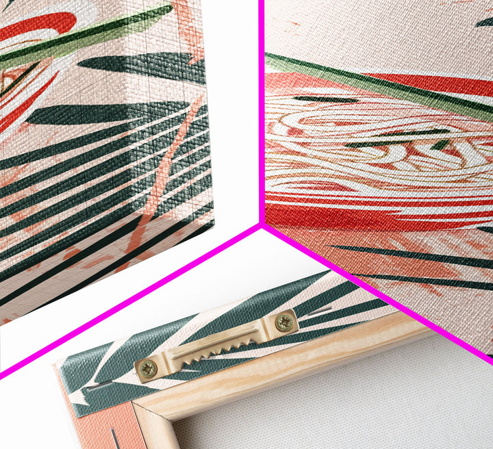 Ramen Noodles Japanese Cuisine Art On Framed Canvas Print In Ukiyo-e Style Tall Skinny Culinary Wood Block Wall Decor