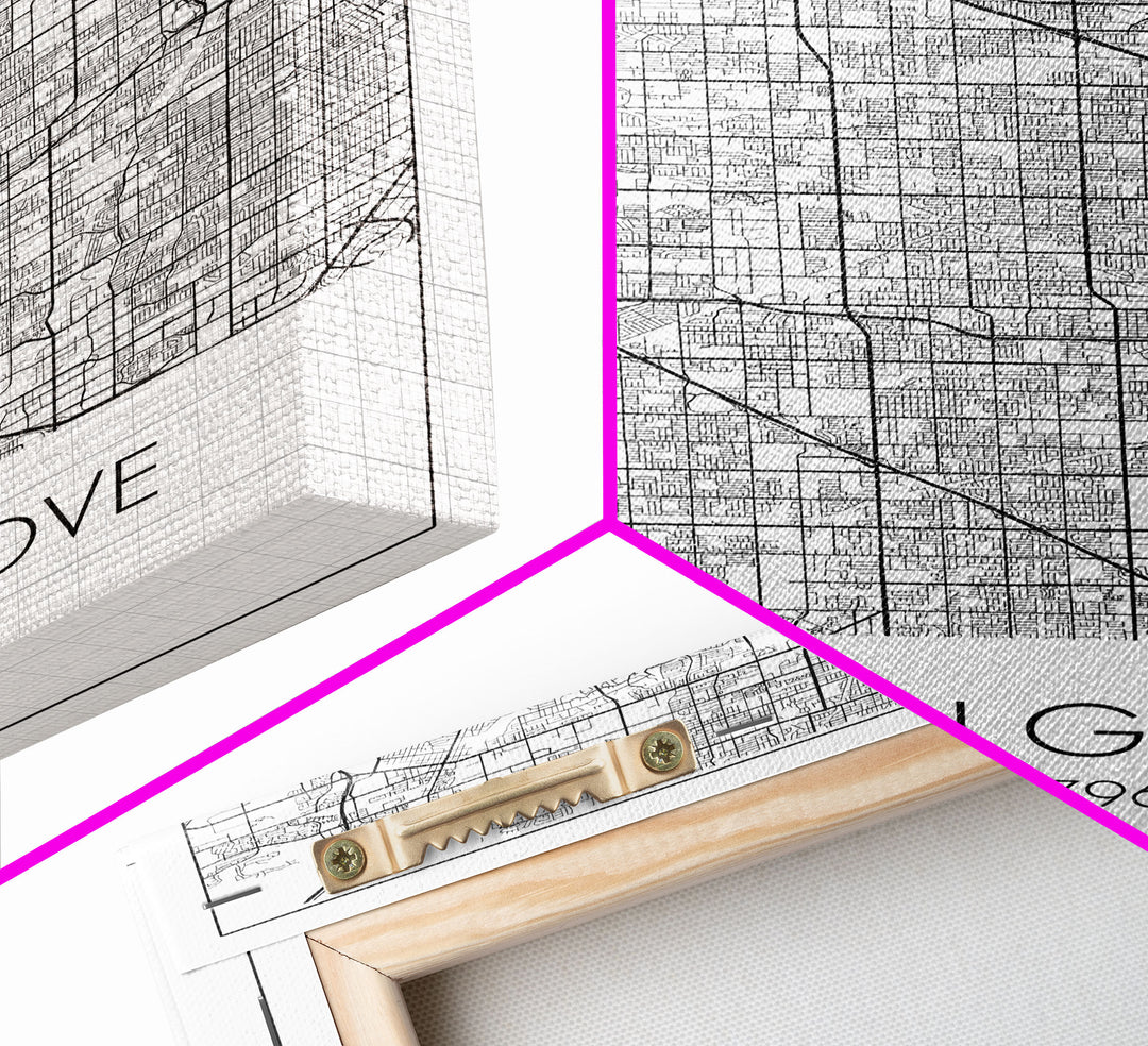 Garden Grove Street Map, California Map, City Map Art, Minimalist Art, Wall Art, Canvas Print, Black And White Map, Best Friend Gift