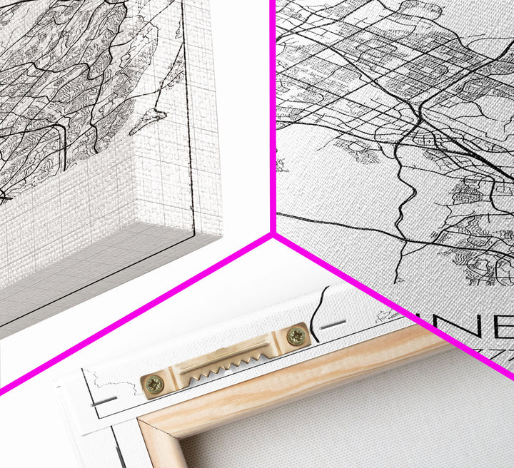 Irvine Street Map, California Map, City Map Art, Minimalist Art, Wall Art, Canvas Print, Travel Wall Print, Gift For Her, Home Office Art