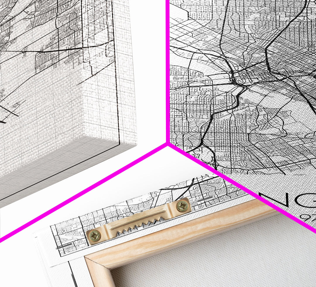 Irving Street Map, Texas Map, City Map Art, Minimalist Art, Wall Art, Canvas Print, Travel Wall Art, Birthday Gift, Bedroom Wall Art